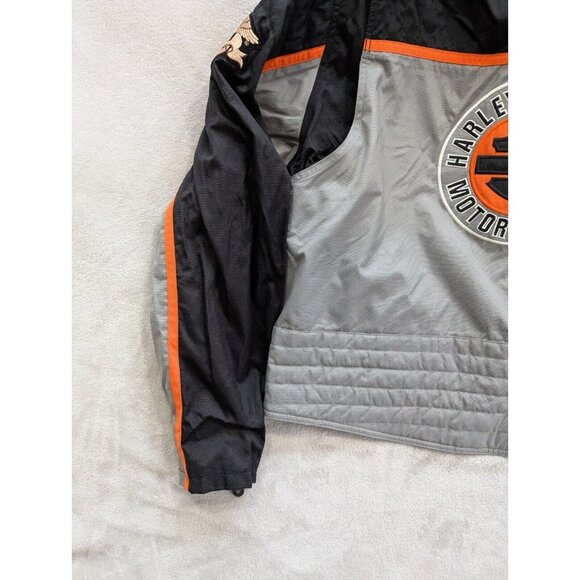 Harley Davidson Bomber Nylon Jacket Size XXL Harley Owners Group Patch RARE - Picture 15 of 16